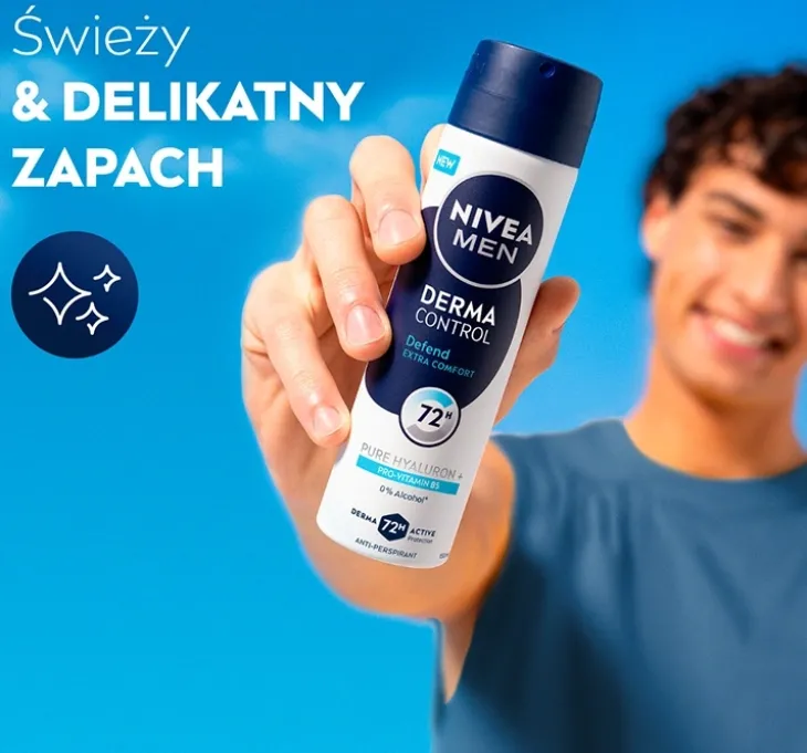 NIVEA MEN Derma Control antyperspirant w sprayu dla mężczyzn Defend 150 ml