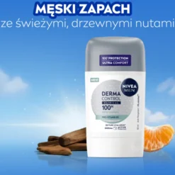 NIVEA MEN Derma Control Clinical Ultra Comfort antyperspirant w sztyfcie dla mężczyzn 50 ml