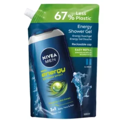 NIVEA MEN Energy energetyzujący żel pod prysznic 3w1 refill 500 ml
