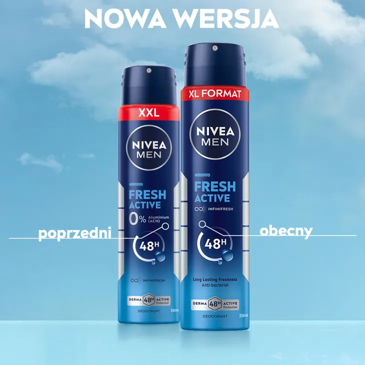 NIVEA MEN Fresh Active dezodorant w sprayu dla mężczyzn 250 ml
