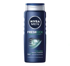 NIVEA MEN Fresh Kick chłodzący żel pod prysznic do twarzy ciała i włosów 500 ml