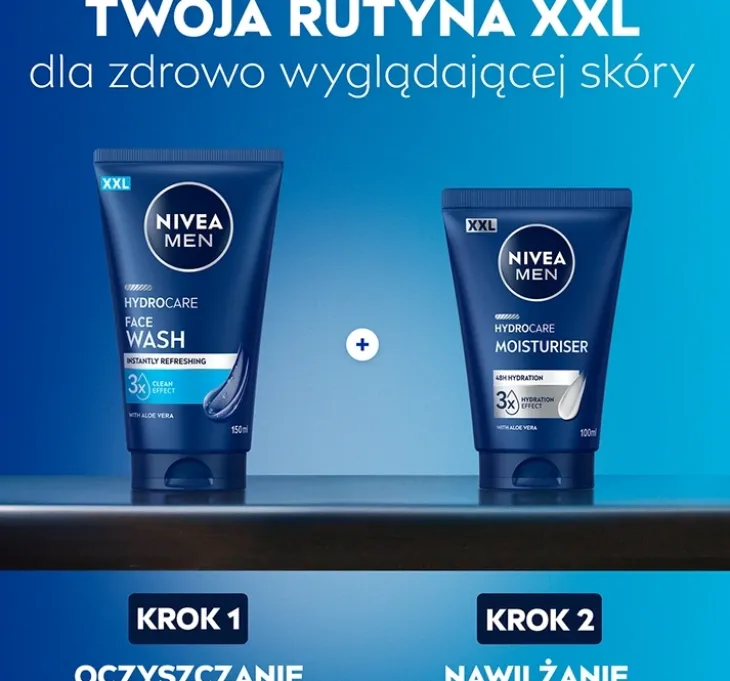 NIVEA MEN Hydrocare żel do mycia twarzy 150 ml