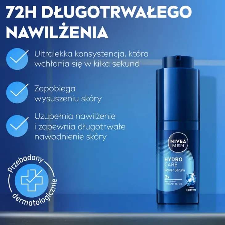 NIVEA MEN Hydro Care nawilżające serum do twarzy dla mężczyzn 30 ml