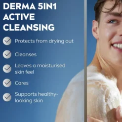 NIVEA MEN HydroCare nawilżający żel pod prysznic z aloesem dla mężczyzn 5w1 250 ml