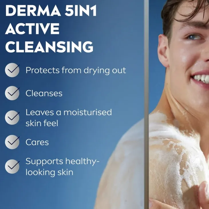 NIVEA MEN HydroCare nawilżający żel pod prysznic z aloesem dla mężczyzn 5w1 250 ml
