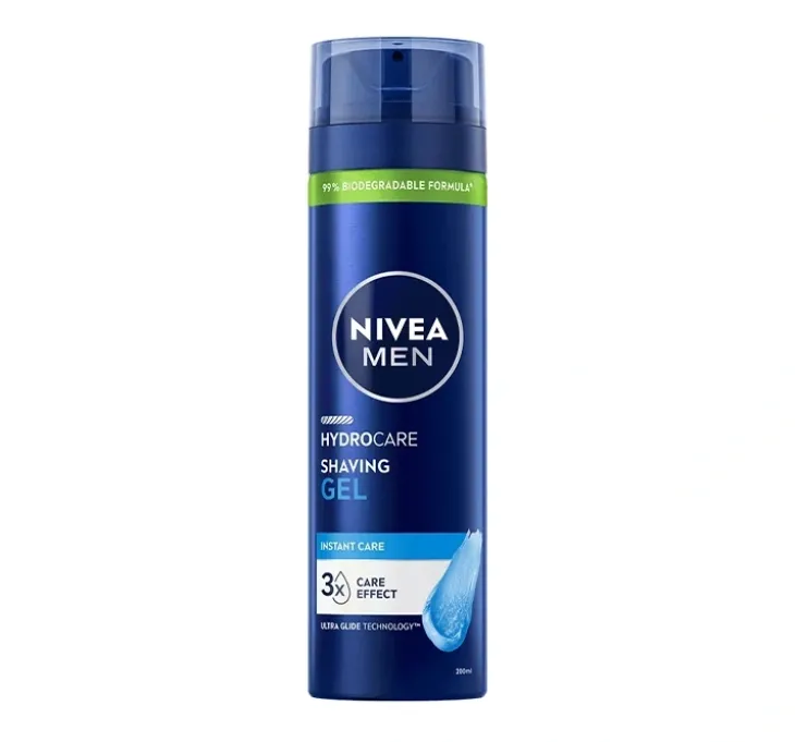 NIVEA MEN Hydrocare ochronny żel do golenia dla mężczyzn 200 ml