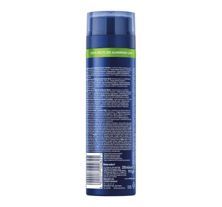 NIVEA MEN Hydrocare ochronny żel do golenia dla mężczyzn 200 ml