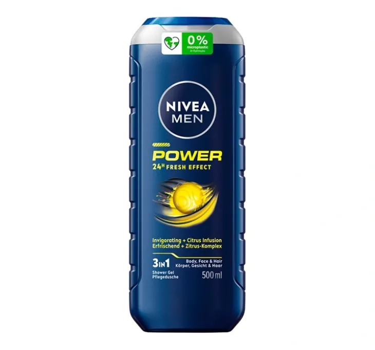 NIVEA MEN Power Fresh żel pod prysznic 3w1 dla mężczyzn 500 ml