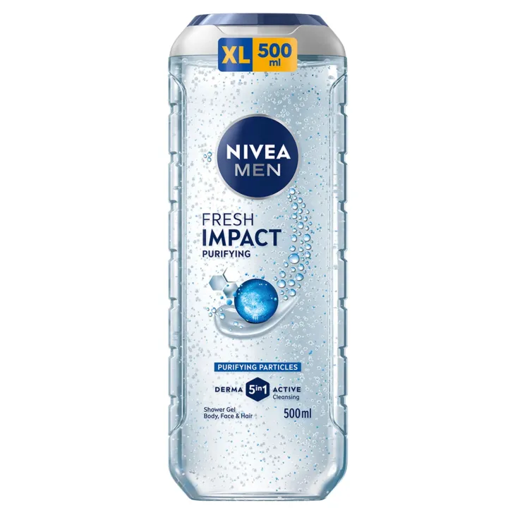 NIVEA MEN Pure Impact żel pod prysznic 3w1 dla mężczyzn 500 ml