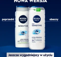 NIVEA MEN Sensitive łagodzący żel pod prysznic 3w1 dla mężczyzn 500 ml