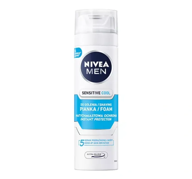 NIVEA MEN Sensitive Cool chłodząca pianka do golenia dla mężczyzn 200 ml