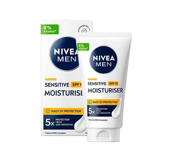 NIVEA MEN Sensitive ochronny krem do twarzy SPF15 75 ml