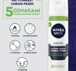 NIVEA MEN Sensitive pianka do golenia 200 ml