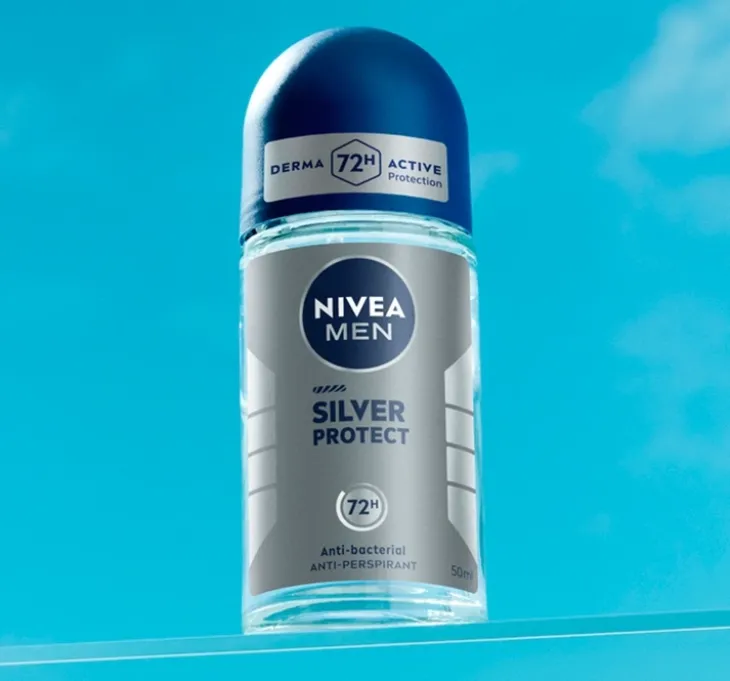 NIVEA MEN Silver Protect antyperspirant roll-on dla mężczyzn 50 ml