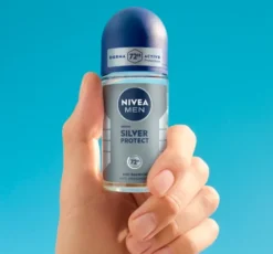 NIVEA MEN Silver Protect antyperspirant roll-on dla mężczyzn 50 ml