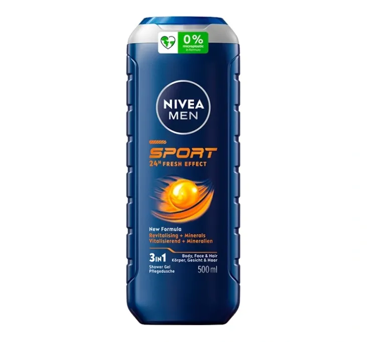 NIVEA MEN Sport żel pod prysznic 3w1 dla mężczyzn 500 ml