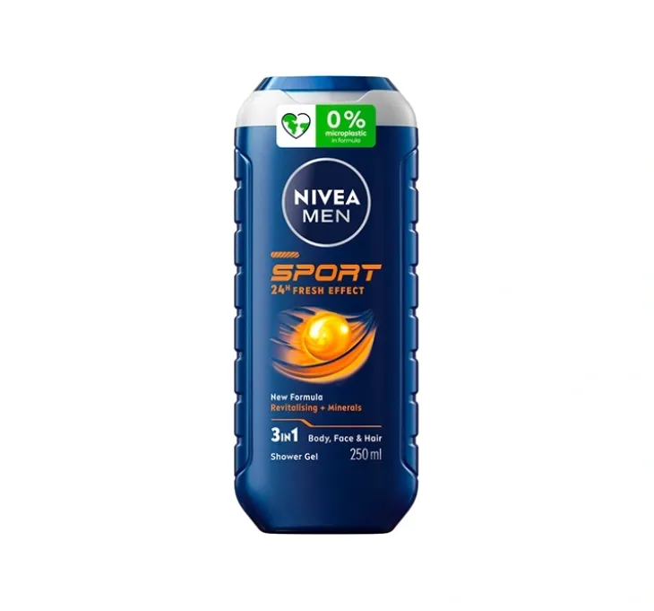NIVEA MEN Sport żel pod prysznic 3w1 dla mężczyzn 250 ml