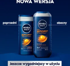 NIVEA MEN Sport żel pod prysznic 3w1 dla mężczyzn 250 ml