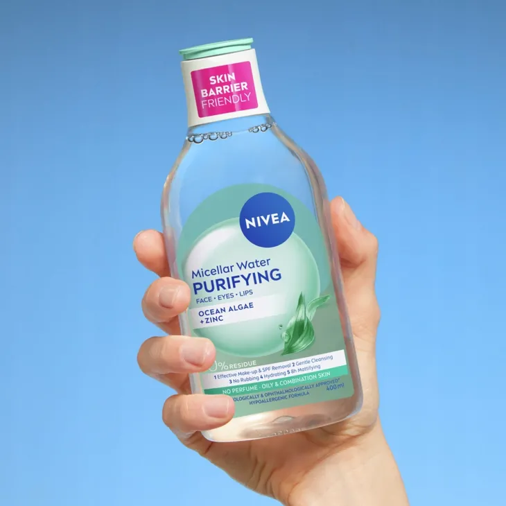 NIVEA oczyszczający płyn micelarny do twarzy cera tłusta i mieszana 400 ml