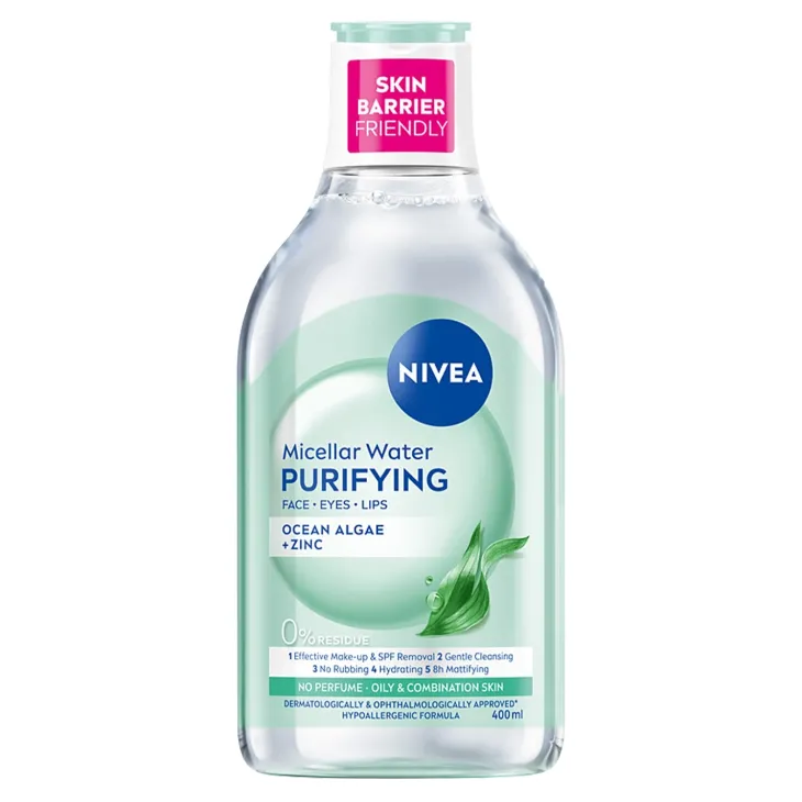 NIVEA oczyszczający płyn micelarny do twarzy cera tłusta i mieszana 400 ml