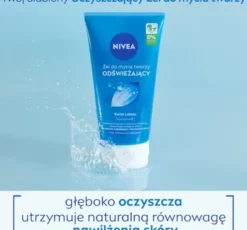 NIVEA odświeżający żel do mycia twarzy cera normalna i mieszana 150 ml