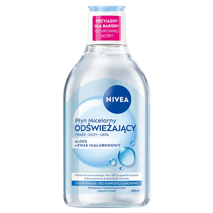 NIVEA odświeżający płyn micelarny do twarzy cera normalna i mieszana 400 ml