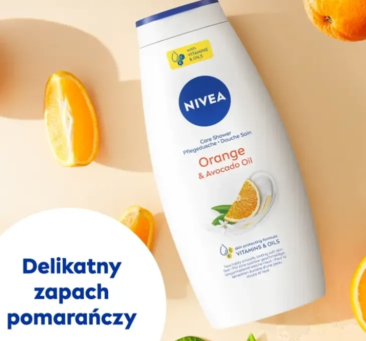 NIVEA Orange&Avocado Oil pielęgnujący żel pod prysznic 750 ml