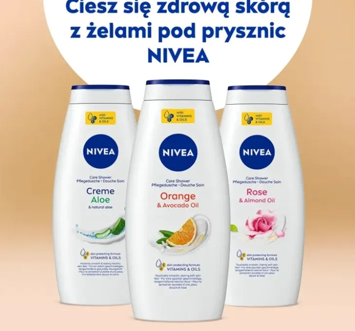 NIVEA Orange&Avocado Oil pielęgnujący żel pod prysznic 750 ml