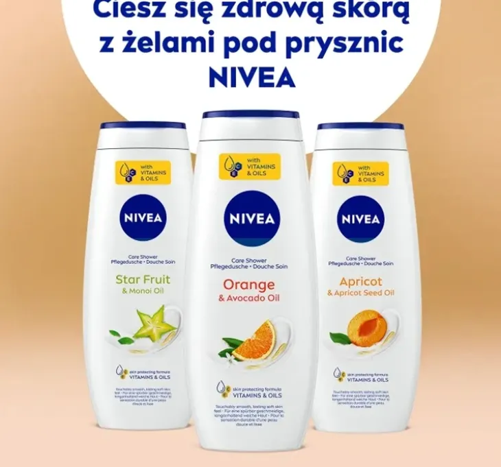 NIVEA Orange&Avocado Oil pielęgnujący żel pod prysznic 500 ml
