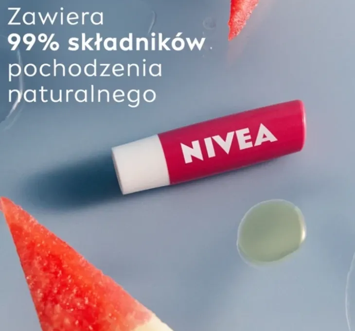 NIVEA pielęgnująca pomadka do ust Watermelon Shine 4,8 g