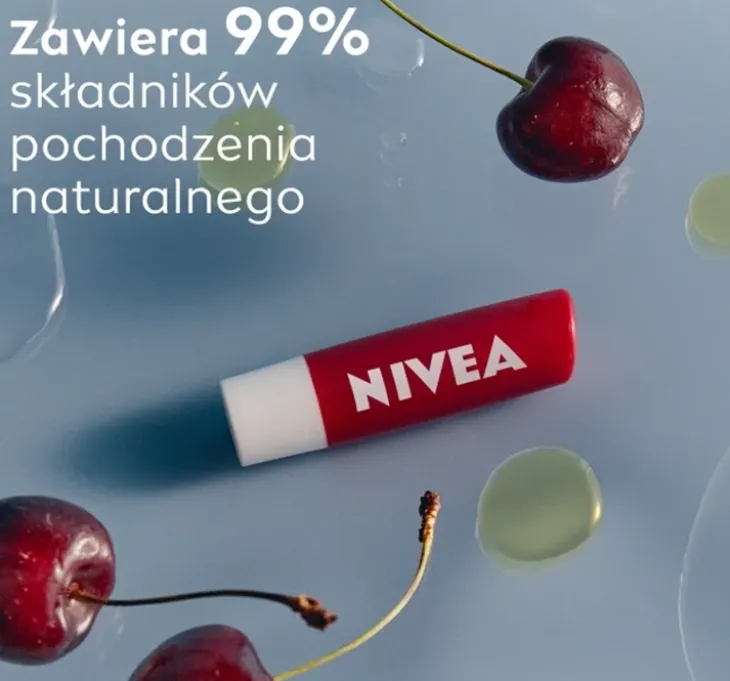 NIVEA pielęgnująca pomadka do ust Cherry Shine 4,8 g