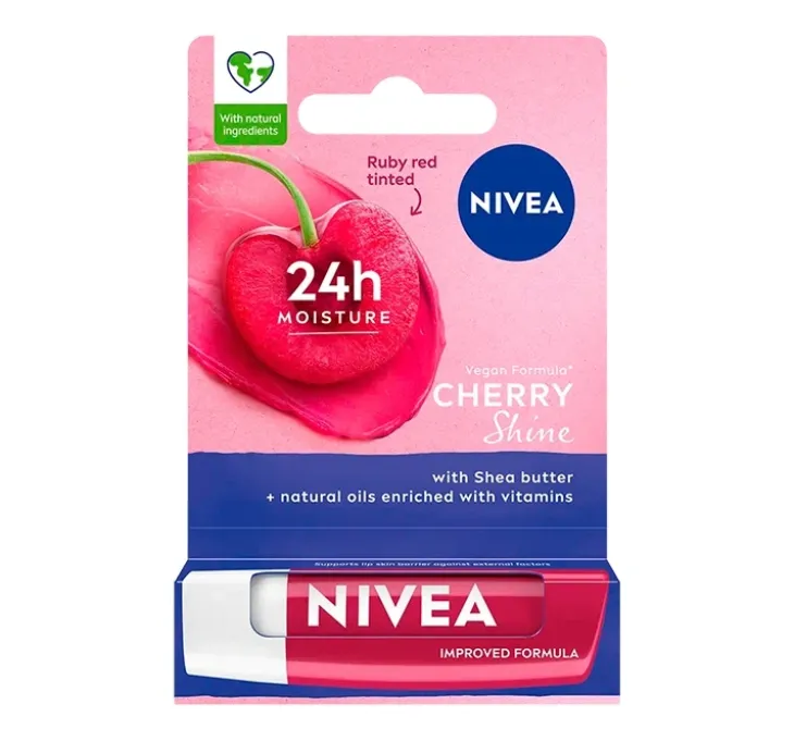 NIVEA pielęgnująca pomadka do ust Cherry Shine 4,8 g