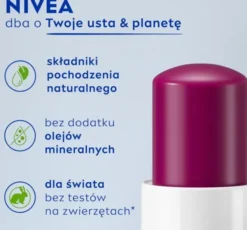 NIVEA pielęgnująca pomadka do ust Blackberry Shine 4,8 g