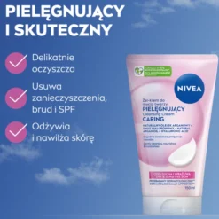 NIVEA pielęgnujący żel-krem do mycia twarzy cera sucha i wrażliwa 150 ml