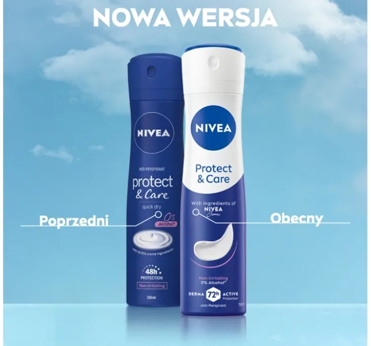 NIVEA Protect&Care antyperspirant w sprayu dla kobiet 150 ml