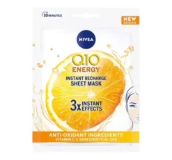 NIVEA Q10 Energy przeciwzmarszczkowa maska w płachcie 1 sztuka