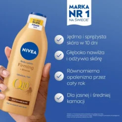 NIVEA Q10 Firming + Bronze ujędrniający balsam do ciała z efektem brązującym 400 ml