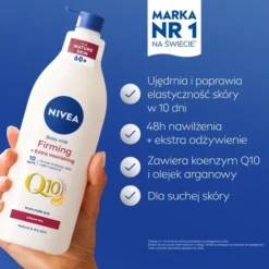 NIVEA Q10 Plus Argan Oil ujędrniający balsam do ciała do skóry suchej i bardzo suchej 400 ml