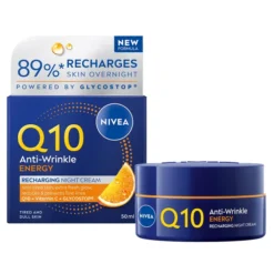 NIVEA Q10 Przeciwzmarszczkowa Energia regenerujący krem do twarzy na noc 50 ml