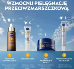NIVEA Q10 Przeciwzmarszczkowa Energia regenerujący krem do twarzy na noc 50 ml