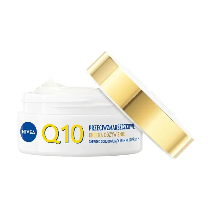 NIVEA Q10 Przeciwzmarszczkowe Ekstra Odżywienie głęboko odbudowujący krem na dzień SPF15 50 ml
