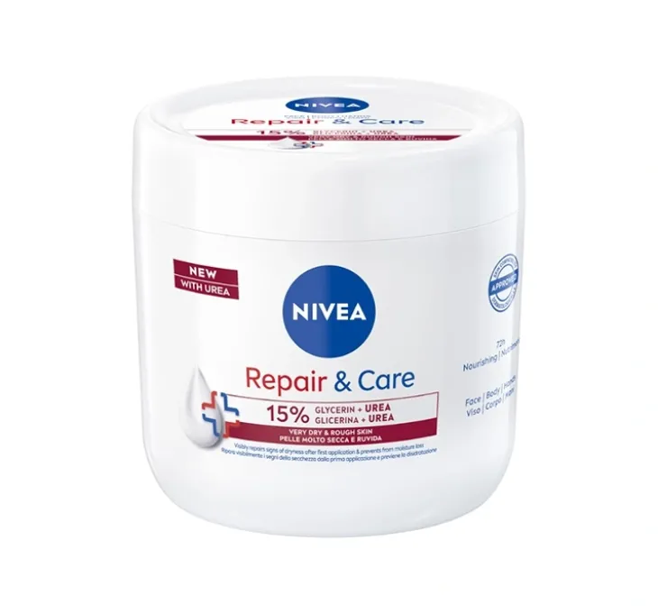 NIVEA Repair&Care krem nawilżająco-regenerujący do ciała, twarzy i dłoni 400 ml