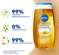 NIVEA Rich Care pielęgnujący olejek pod prysznic 200 ml