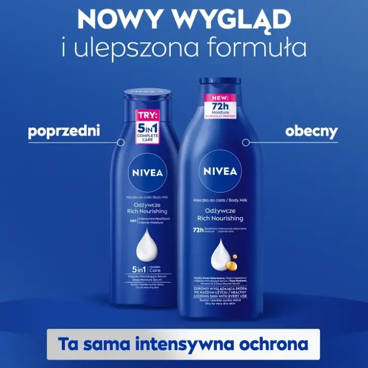 NIVEA Rich Nourishing odżywcze mleczko do ciała do skóry bardzo suchej 400 ml
