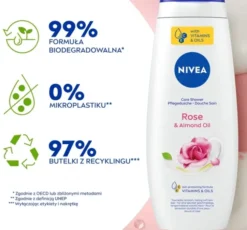 NIVEA Rose&Almond Oil żel pod prysznic 500 ml