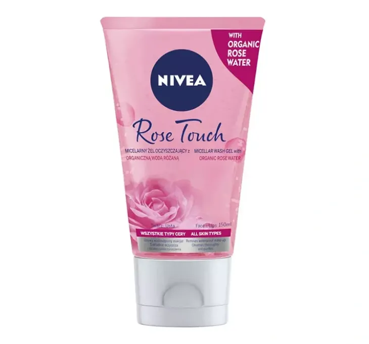 NIVEA Rose Touch micelarny żel oczyszczający z wodą różaną 150 ml