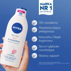 NIVEA Rose Touch nawilżający balsam do ciała 400 ml