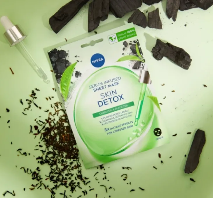 NIVEA Skin Detox oczyszczająca maska w płachcie 1 sztuka