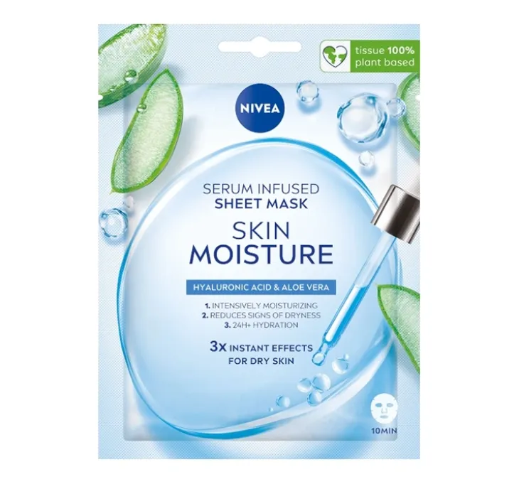 NIVEA Skin Moisture nawilżająca maska w płachcie 1 sztuka