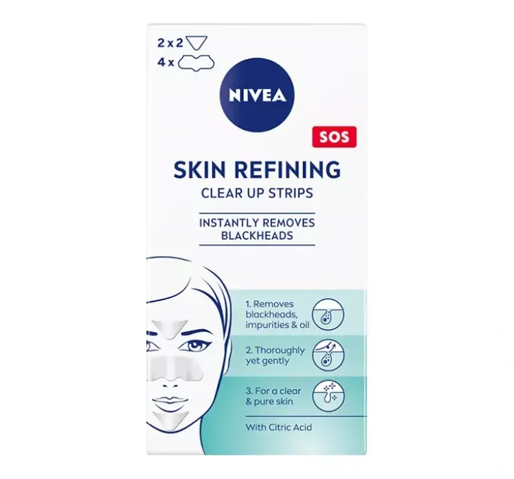 NIVEA Skin Refining plastry oczyszczające przeciw zaskórnikom 6 sztuk